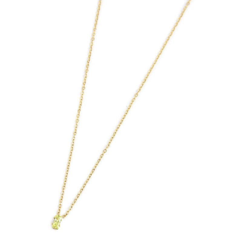 Collana con zircone baguette Collana con zircone baguette
