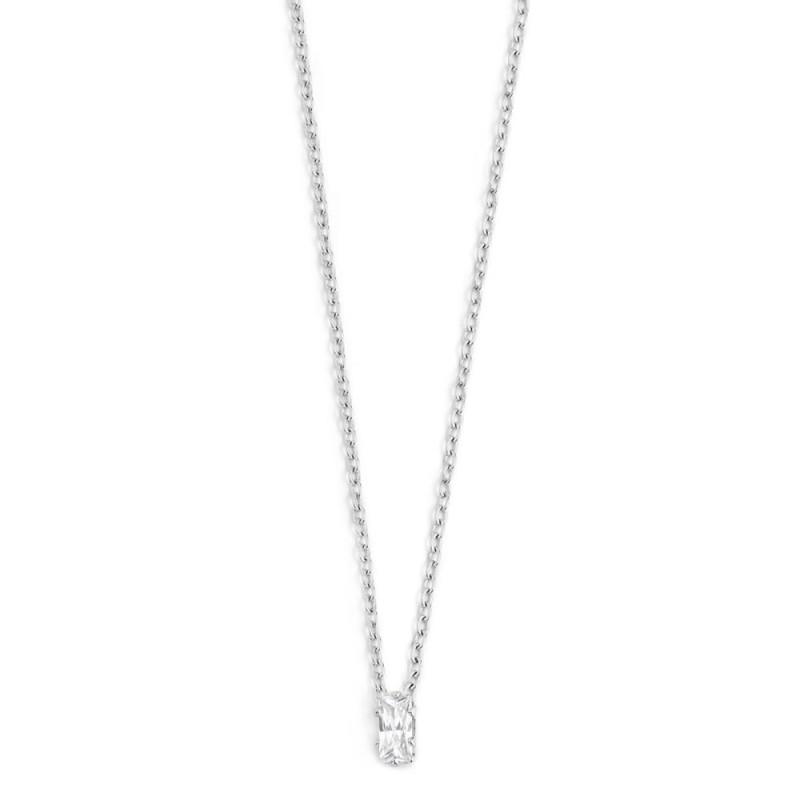 COLLANA 44CM CON CUBIC ZIRCONIA BAUGETTE