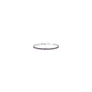 Bracciale tennis 4mm con zircone centrale Bracciale tennis 4mm con zircone centrale