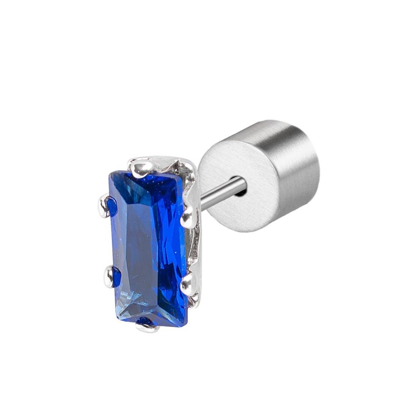 Orecchino a lobo zircone baguette Orecchino a lobo zircone baguette