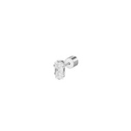 Orecchino a lobo zircone baguette Orecchino a lobo zircone baguette