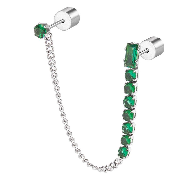 Orecchino a lobo multindosso tennis pendente