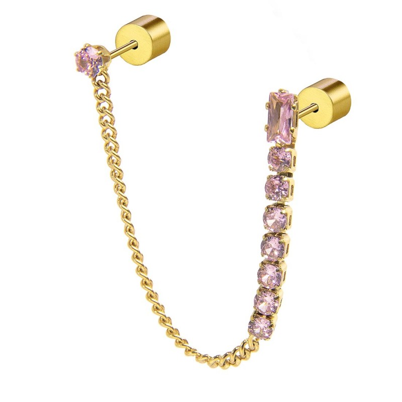 Orecchino a lobo multindosso tennis pendente