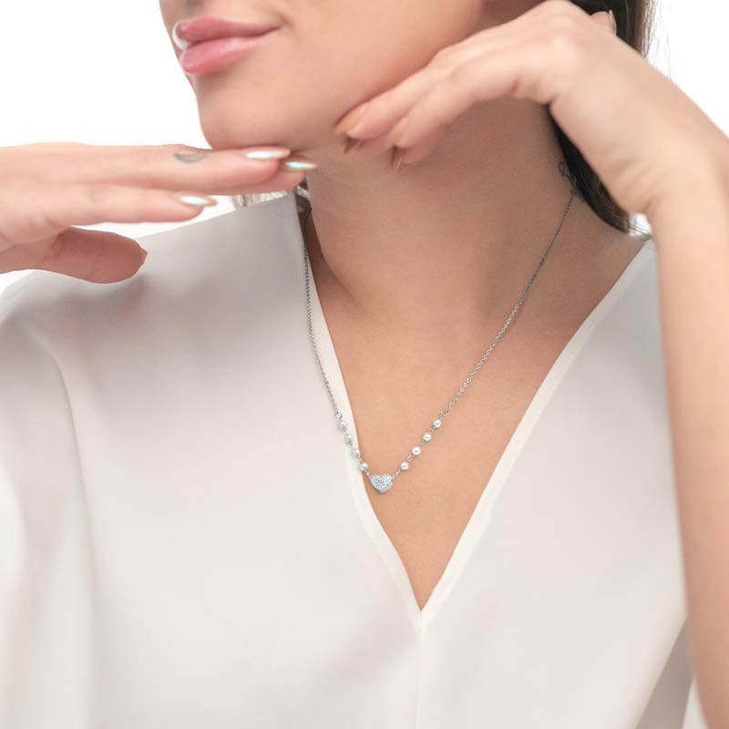 COLLANA CUORE CON CRISTALLI COLLANA CUORE CON CRISTALLI