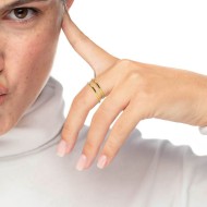 Anello doppia fascia sezione rettangolare Anello doppia fascia sezione rettangolare