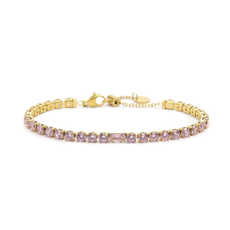 Bracciali con zirconi e catena Bracciali con zirconi e catena