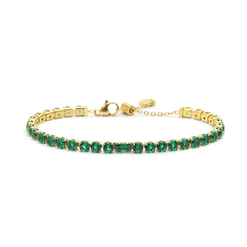 Bracciali con zirconi e catena Bracciali con zirconi e catena