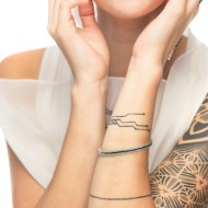 Bracciale perle e bracciale zirconi