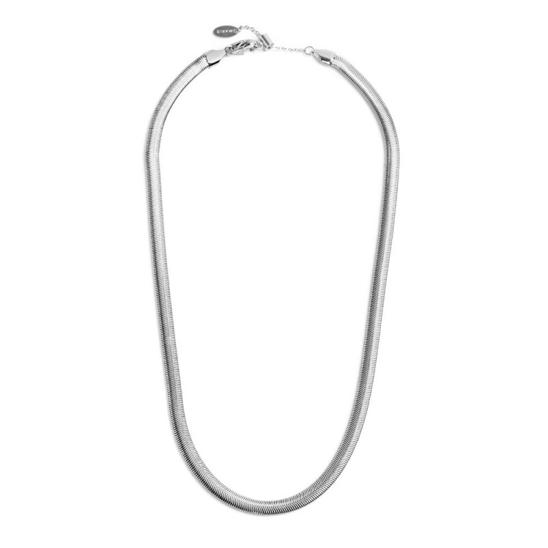 Collane con perle catena snake e collana pendente rosa dei venti Collane con perle catena snake e collana pendente rosa dei venti