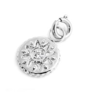 Charm medaglietta sole e cristalli Charm medaglietta sole e cristalli