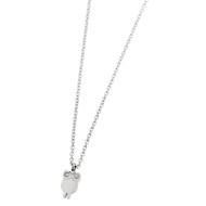 S.STEEL OWL NECKLACE WITH CRYSTALS 316 S.STEEL NECKLACE, 9.6*6.21*1.5 MM "OWL" WITH 2 CRYSTAL RHINESTONES IN EYES. 0.4 MM "O" CH S.STEEL OWL NECKLACE WITH CRYSTALS 316 S.STEEL NECKLACE, 9.6*6.21*1.5 MM "OWL" WITH 2 CRYSTAL RHINESTONES IN EYES. 0.4 MM "O" CH