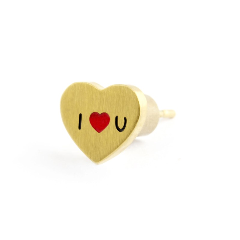 MONO ORECCHINO A LOBO CUORE LOVE MONO ORECCHINO A LOBO CUORE LOVE