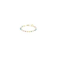 Cavigliera agata colorata e cavigliera catena snake Cavigliera agata colorata e cavigliera catena snake