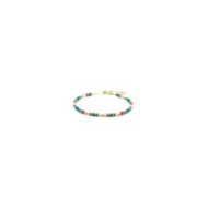 Cavigliere con rondelle madreperla turchesi e multicolor Cavigliere con rondelle madreperla turchesi e multicolor
