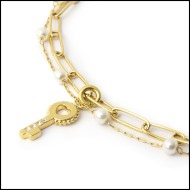 Cavigliere e charm chiave Cavigliere e charm chiave