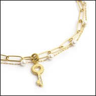 Cavigliere e charm chiave Cavigliere e charm chiave