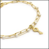 Cavigliere e charm chiave Cavigliere e charm chiave