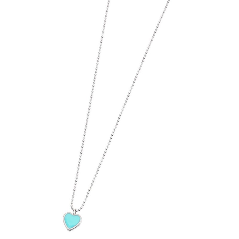 Collana con cuore pendente turchese Collana con cuore pendente turchese