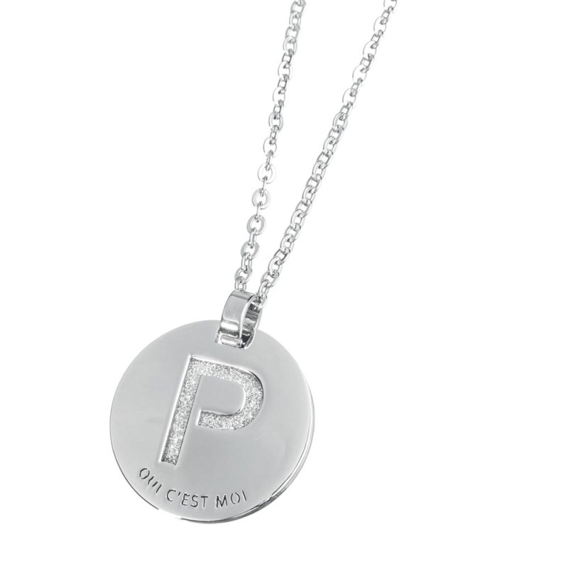 Collana con lettera cristalli Collana con lettera cristalli