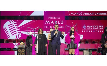 Marlù sul palco di Una Voce per San Marino  Marlù sul palco di Una Voce per San Marino