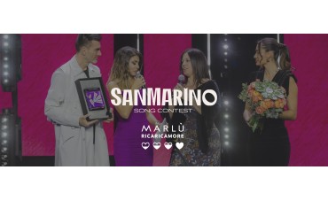 Marlù premia Gabry Ponte al San Marino Song Contest per il progetto Marlù RicaricAmore Marlù premia Gabry Ponte al San Marino Song Contest per il progetto Marlù RicaricAmore