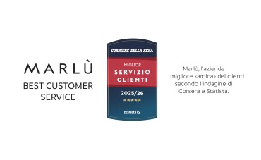 MARLÙ è Best Consumer Service 2025 per la Categoria "Accessori e Bigiotteria" secondo il premio de Il Corriere della Sera  MARLÙ è Best Consumer Service 2025 per la Categoria "Accessori e Bigiotteria" secondo il premio de Il Corriere della Sera