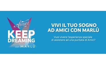 Vivi il tuo sogno ad Amici 2025 con Marlù Vivi il tuo sogno ad Amici 2025 con Marlù