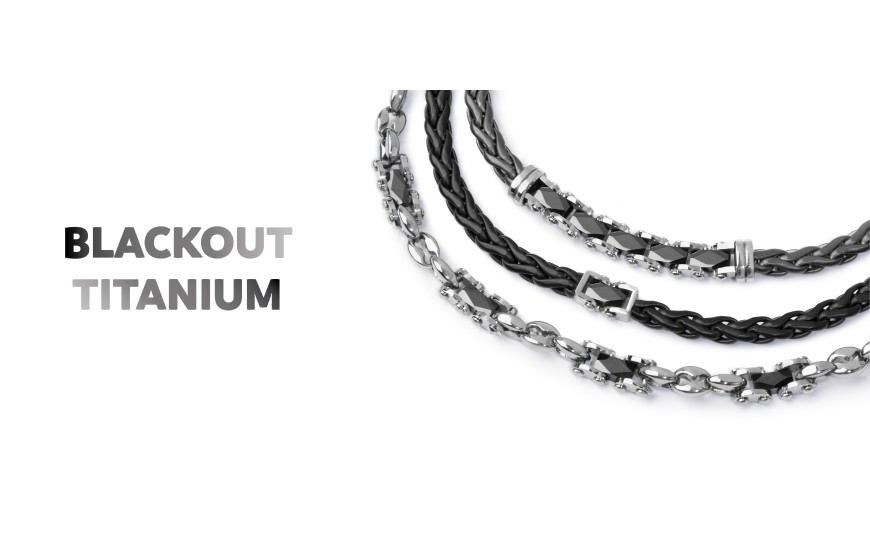 Blackout Titanium continua con un gioco di contrasti, superfici, volumi